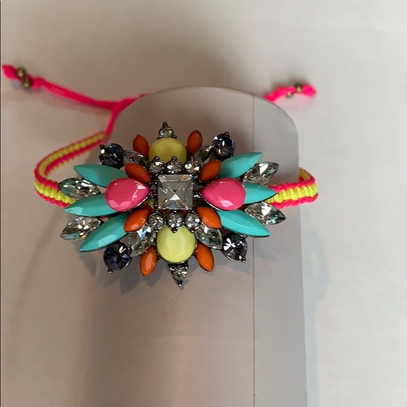 Multi-Gemstone & Rhinestone Bracelet - Picture 5 of 7